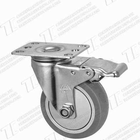 Bánh xe Inox IXR 100 xám Khóa2
