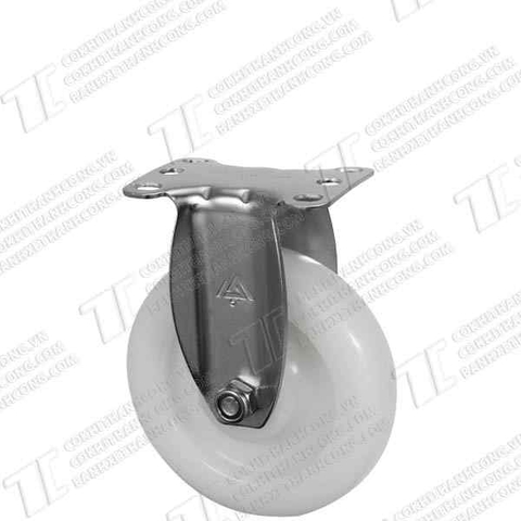 Bánh xe Inox IXR 125 PP nhựa trắng Tĩnh