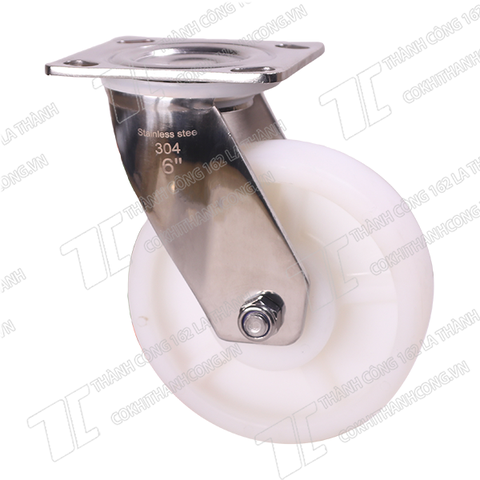 Bánh xe Inox IXK 150 PA trắng Quay