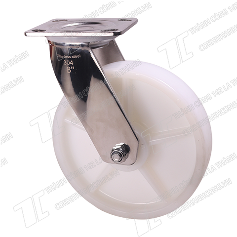 Bánh xe Inox IXK 200 PA trắng Quay