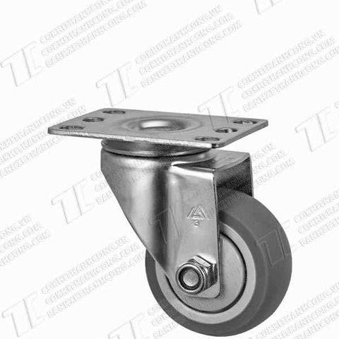 Bánh xe Inox IXR 75 xám Quay