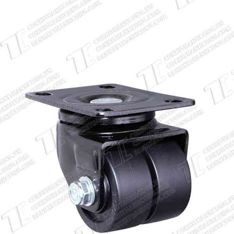 Bánh xe kép đôi XHL50 nhựa đen Quay