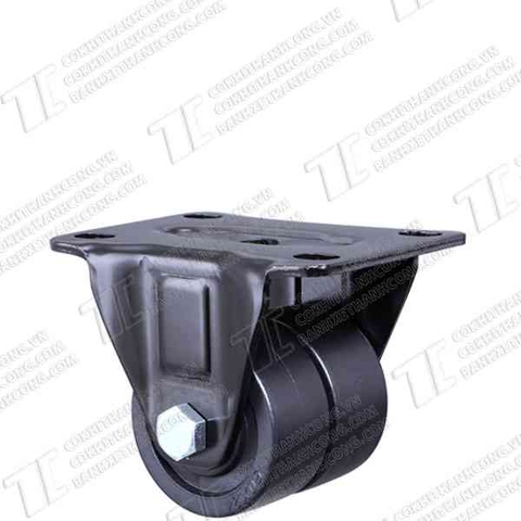 Bánh xe kép đôi XHL50 nhựa đen Tĩnh