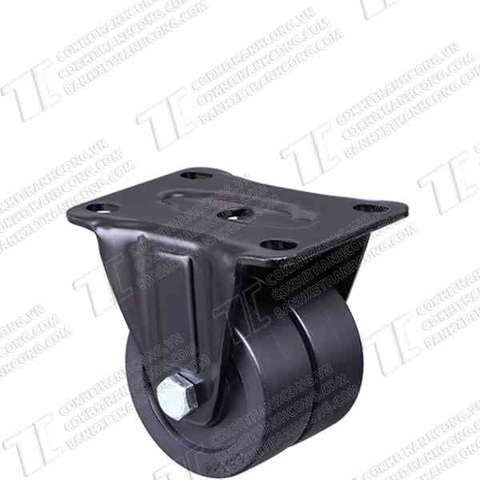 Bánh xe kép đôi XHL65 nhựa đen Tĩnh