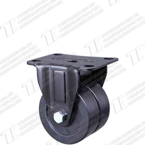 Bánh xe kép đôi XHL75 nhựa đen Tĩnh