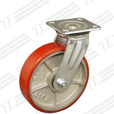 Bánh xe MKN200 Pu gang ZN Quay