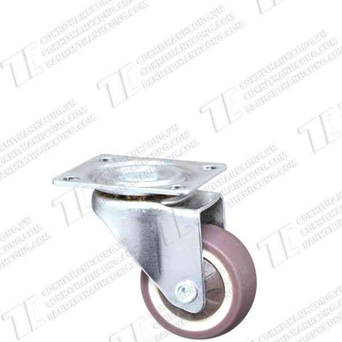 Bánh xe TCF32 cao su nhiệt nâu Quay