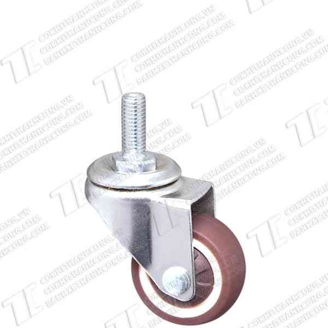 Bánh xe TCF38 cao su nhiệt nâu Vít
