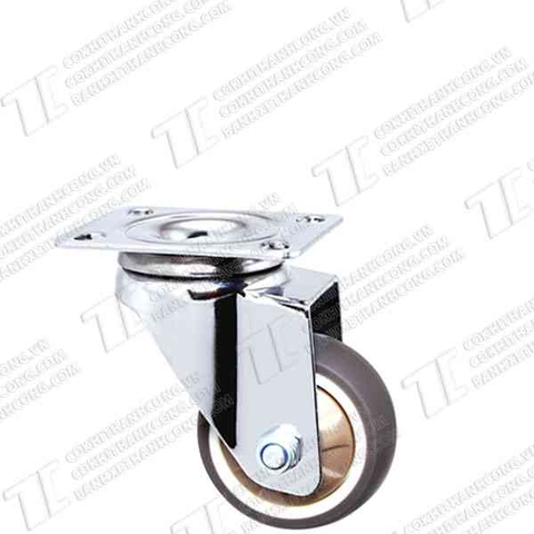 Bánh xe TCF50 cao su nhiệt nâu Quay