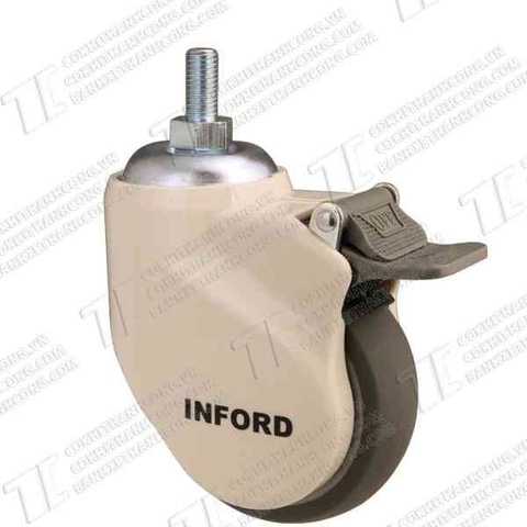 Bánh xe Y Tế IFY100 cao su nhựa xám vít Khóa2