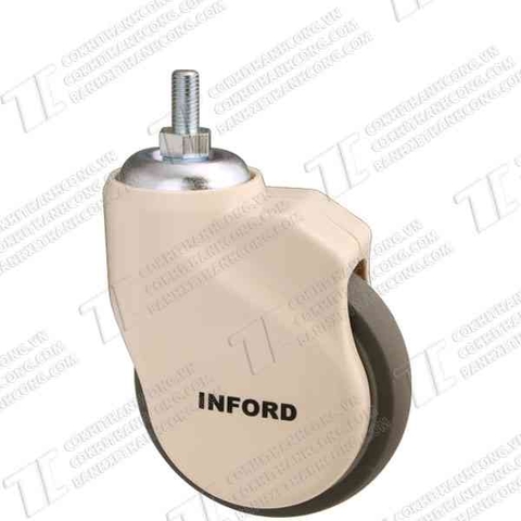 Bánh xe Y Tế IFY125 cao su nhựa xám Vít