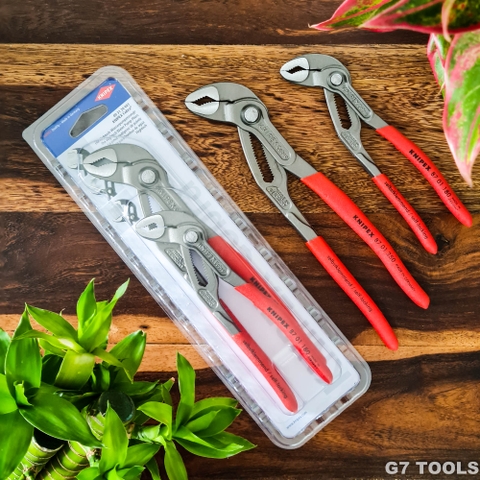 Knipex 00 31 20 V01 Bộ Kìm Gồm 2 Cây Cobra 87 01 180, 87 01 250 Đóng Trong Vỉ Nhựa