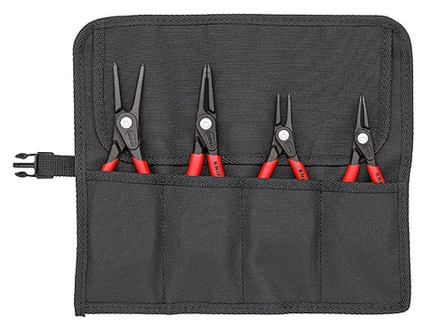 Bộ Kìm Phe Mũi Gài Knipex 00 19 57 Gồm 4 Chiếc Mũi Thẳng Trong Túi Vải