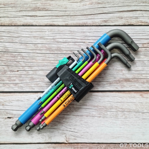 Bộ Lục Giác Wera 950/9 Hex - Plus Multicolour Gồm 9 Chi Tiết 022089