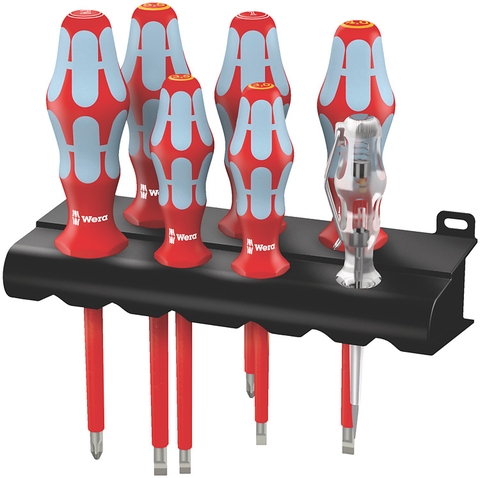 Bộ Tua Vít Cách Điện Wera 3160 i/7 Mũi Khắc Lazer Chất Liệu Thép Không Gỉ