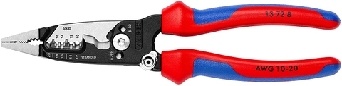 Kìm Lắp Điện 7 Chức Năng Knipex 13 72 8 Tay Cầm Êm Phong Cách Mỹ