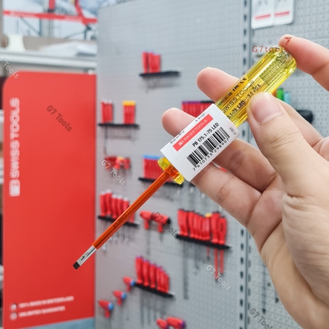 Bút Thử Điện LED 110 - 250 VAC Dài 175mm PB Swiss Tools 175.1-75 LED