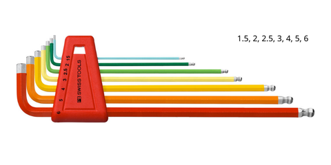 PB Swiss Tools 212.LH-6 RB Bộ Lục Giác Sắc Màu Rainbow