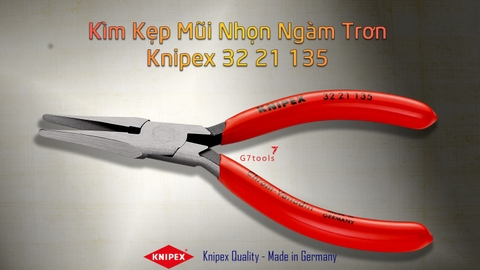 Kìm Knipex 32 21 135 - Kìm Kẹp Mũi Nhọn, Ngàm Dài 34mm_Hàng Chính Hãng Đức