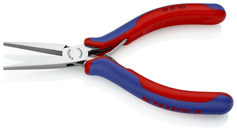 Kìm kẹp linh kiện & chi tiết nhỏ có ngàm trơn Knipex 35 52 145