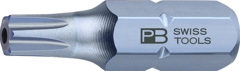 Mũi Bits Hoa Thị Torx T15 Có Lỗ - Chiều Dài 25mm PB Swiss Tools C6.400B/15