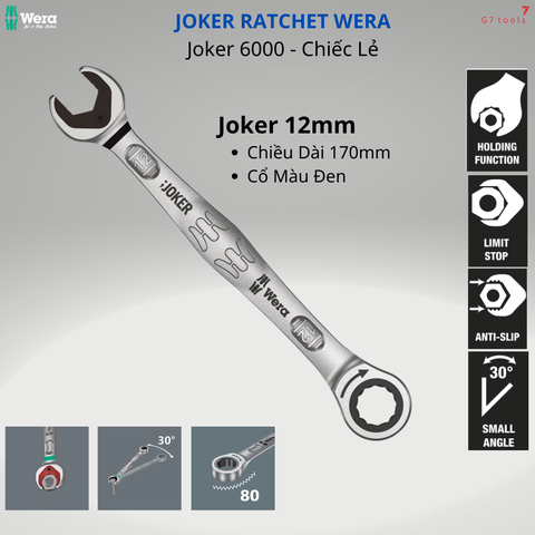 Wera 073279 Joker Combination Wrench - 19mm