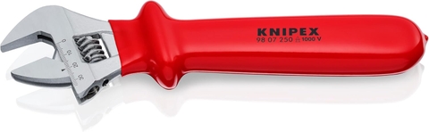 KNIPEX 98 07 250 – Mỏ Lết Cán Đúc Cách Điện 1000V VDE 250mm (10