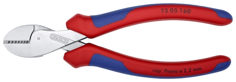Kìm Cắt Knipex XCut 73 05 160 Lưỡi Tôi 64 HRC cộng lực 40%