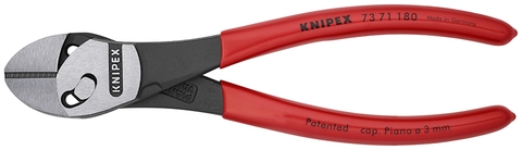 Kìm Cắt Knipex TwinForce 73 71 180 Lưỡi Tôi 64 HRC Cắt Thép Lò Xo 3.0mm