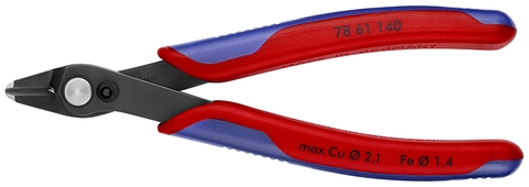 Kìm Cắt Linh Kiện Knipex Super Knips 78 61 140 Lưỡi 64 HRC, cắt Ø 0.2-2.1 mm