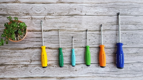 Bộ Tô Vít PB Swiss Tools 8190-8100 RB Rainbow Mũi Cộng Dẹp Gồm 6 Chiếc