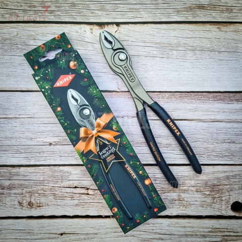 Bản Giới Hạn 2025 -  Kìm KNIPEX TwinGrip 82 01 200 S02 Mở Ốc Gỉ Sét Ø 4-22mm Tay cầm Màu Đen