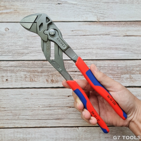 Kìm Mỏ Lết Knipex 86 02 250 Dài 250mm Mở ốc đến 52mm Khắc số, Tay êm