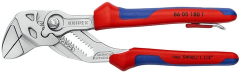 Kìm Mỏ Lết Knipex 86 05 180 T Dài 180mm Mở Đến 40mm Có Móc Treo