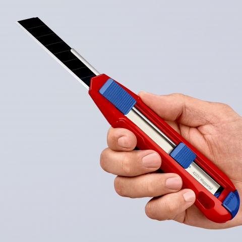 KNIPEX CutiX 90 10 165 BK Dao Rọc Có Sống Lưng Cứng Cáp và An Toàn