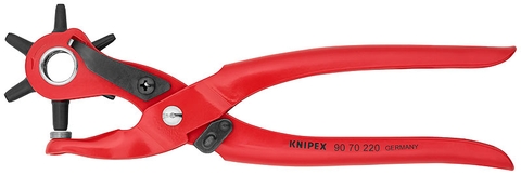 Dụng Cụ Knipex Bấm Lỗ Da (Revolving Punch Pliers) 90 70 220 SB Từ Ø 2.0 - 5,0mm