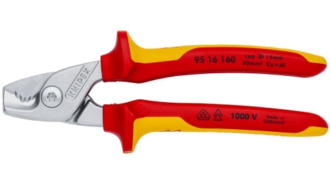 Kìm Knipex Step Cut 95 16 160 Cắt Cáp Điện Đến Ø 15mm Với Lực Cắt Cao
