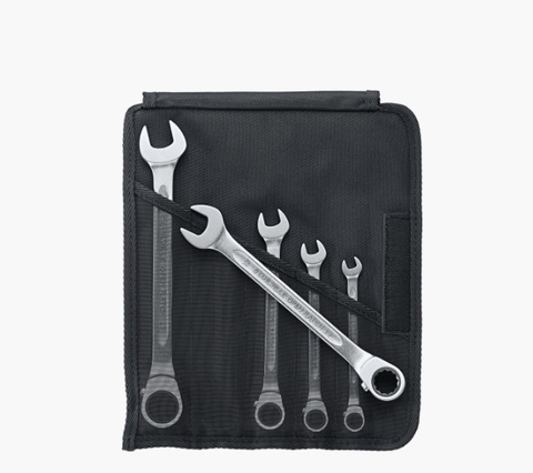 Stahlwille 96411705 Bộ Cờ Lê Tự Động Gồm 5 Chiếc Đầu Cong 15° Có 72 Bánh Răng