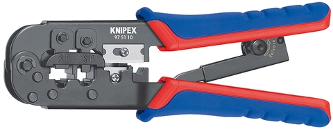 Kìm Knipex 97 51 10 Bấm Cos Mạng RJ 11/12 và RJ 45