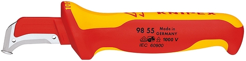 Dao Rọc Cáp Knipex 98 55 Có Chấn Bảo Vệ Lõi Cáp