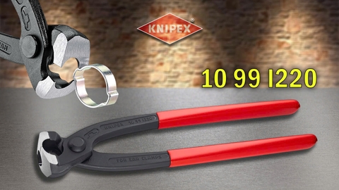 Kìm Bấm Cổ Dê Knipex 10 99 I220 - Chiều Dài 220 mm, Tay Cầm Bọc Nhựa_Hàng Chính Hãng Đức