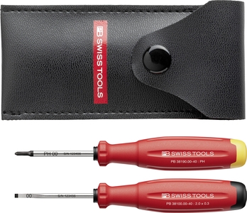 Cặp Tua Vít Nhỏ PB Swiss Tools Evo 38535 Trong Túi Da