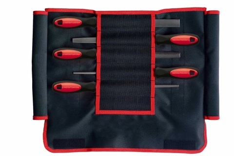 Bộ Dũa Cao Cấp Dick 5 Chiếc Cán Nhựa Cứng Chiều Dài 200mm Đóng Trong Túi Vải