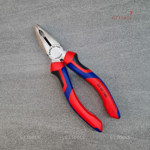 Kìm Đa Năng Knipex 03 02 160 Lưỡi Cắt Tôi 60 HRC Chiều Dài 160mm