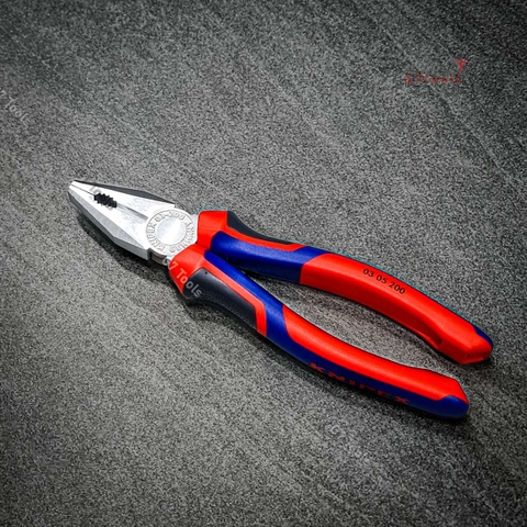Kìm Đa Năng Knipex 03 05 200 mạ Chrome Lưỡi Cắt Tôi 60 HRC Chiều Dài 200mm