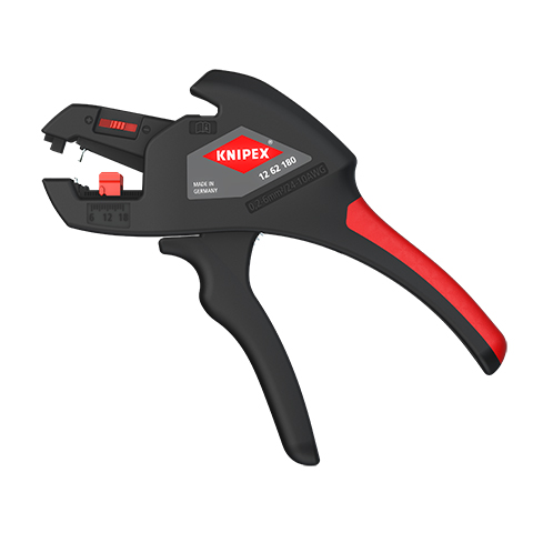 Kìm Tách Cáp Điện Knipex 12 62 180 Tự Căn Chỉnh Tiết Diện 0.2 - 6.0 mm²