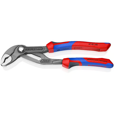 Kìm Nước Mỏ Quạ Knipex Cobra 87 02 180 Mở đến Ø42mm dài 180mm Tay êm