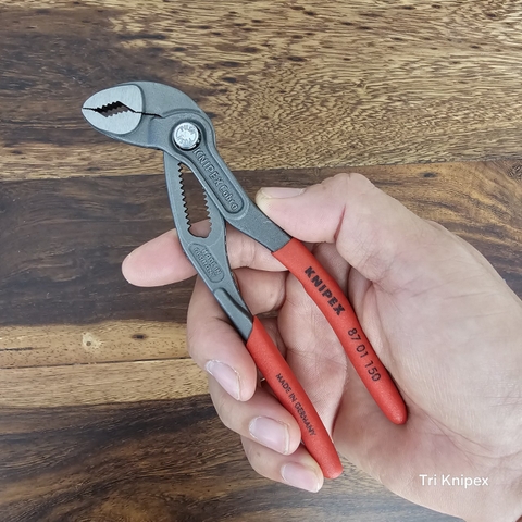 Kìm Nước Mỏ Quạ Knipex Cobra 87 01 150 Mở đến Ø36mm Chiều Dài 150mm