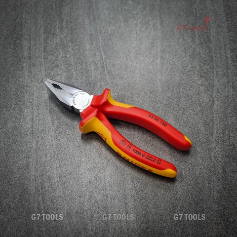 Kềm Đa Năng Knipex 03 06 160 Lưỡi Cắt 60HRC Chiều Dài 160mm - Cách Điện 1000V