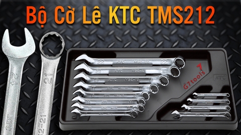 Bộ Cờ Lê Đầu Tròng KTC TMS212 Gồm 12 Chi Tiết - Sản Xuất Tại Nhật Bản